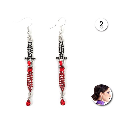 Pendientes Navajas con Strass