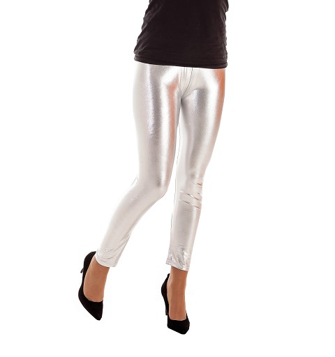 Leggins Metalizado Plata