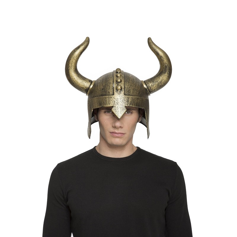 CASCO VIKINGO DE PLÁSTICO PARA ADULTO